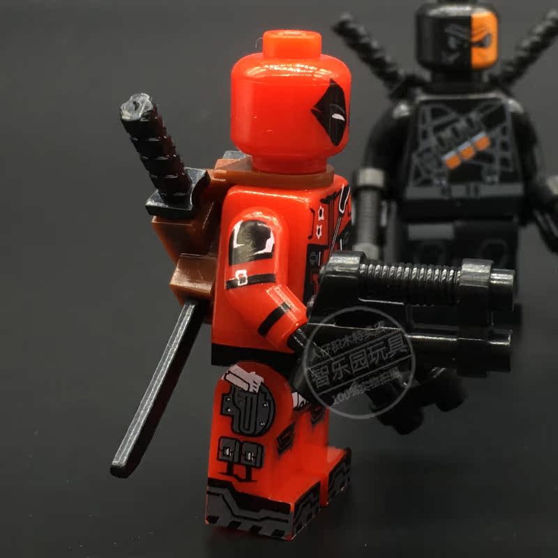 兼容乐高漫威超级英雄人仔deadpool死侍人仔男孩益智拼装积木玩具