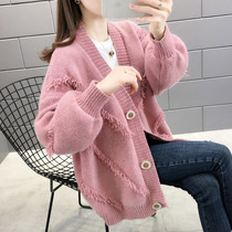 Early autumn lady II August cardio-hoodie jacket female small frescoed knitted sweater for autumn 2021 New Yangqi Spring and Autumn