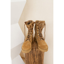 Gross cat GS mercerized cow anti-suede short cylinder boots woman 2021 autumn winter new round head thick bottom low heel short boots Martin boots