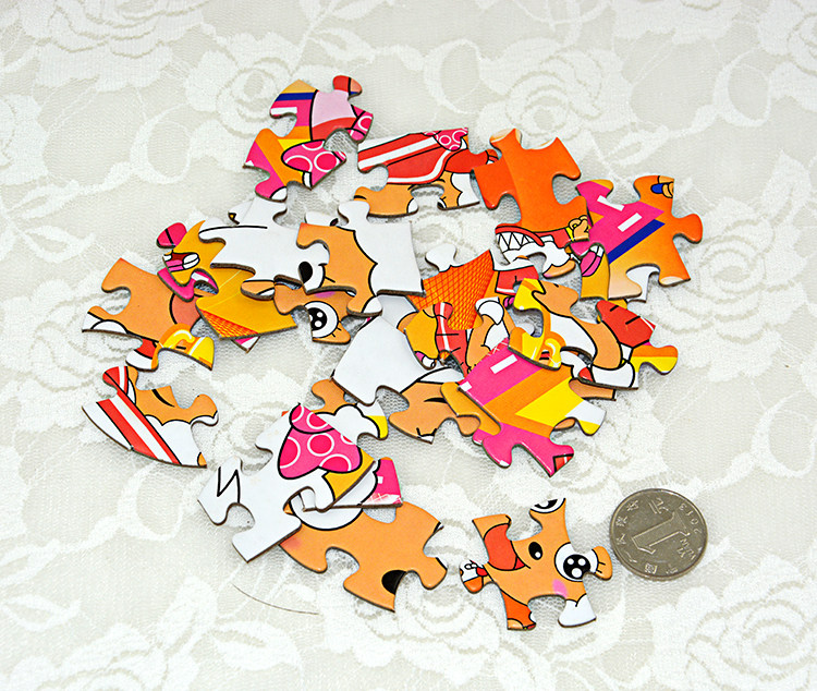 包邮120片儿童益智早教拼图纸质卡通拼版儿童益智玩具