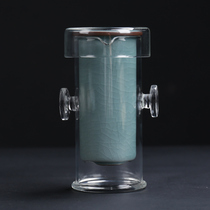 Pro-Yun Gongfu tea set Glass binaural tea set Transparent household heat-resistant black tea tea set Ceramic travel set