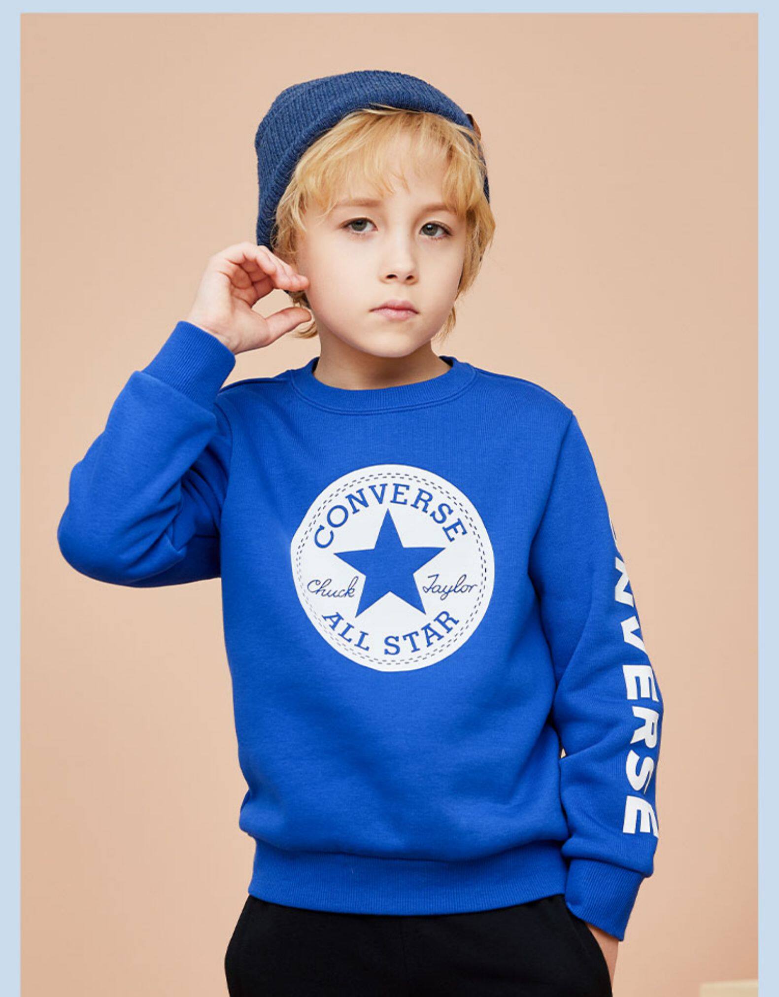 匡威儿童100纯棉加绒卫衣