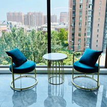Balcony small table and chairs casual tea table and chairs Composition Three sets Bedrooms table and chairs tea table light extravagant table Two chairs minimalist