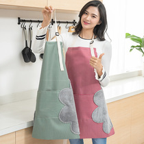 Kitchen apron fashion adjustable waterproof and oil-proof womens work clothes cute cooking erasable hand apron waist coat