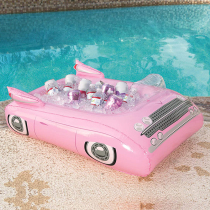 Oversized water inflatable cup seat floating toy Coke cup holder mobile phone drink air cushion photo shoot background props