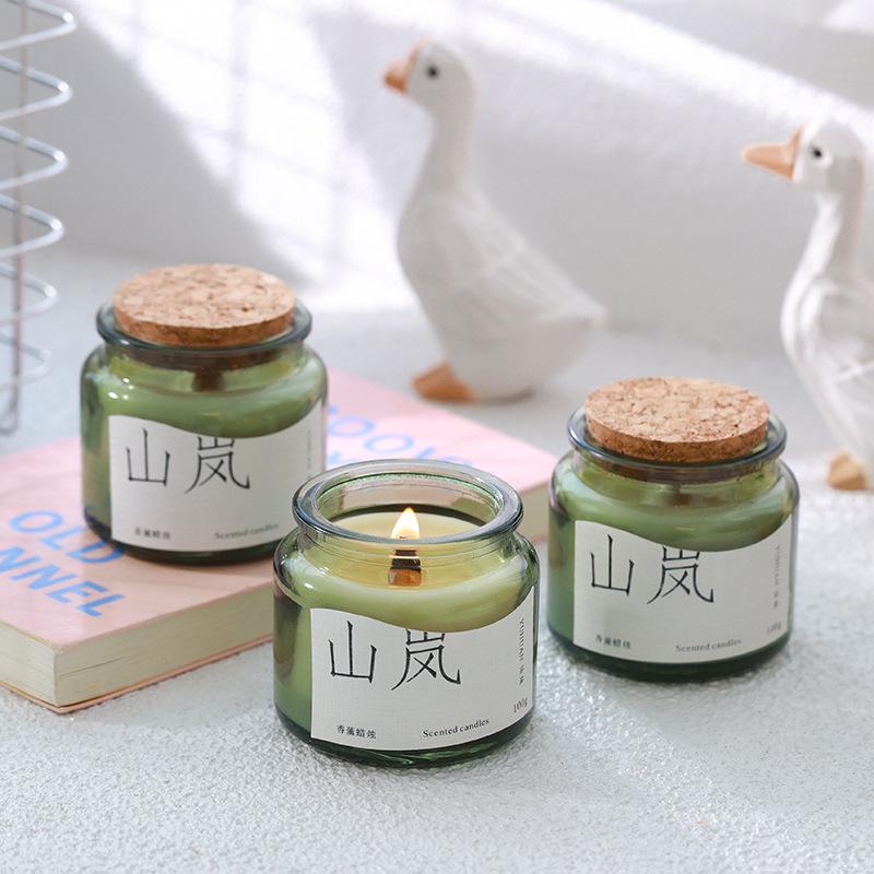 Wood cover fragrant lavender candle indoor home durable superior clear aromatic fresh air to improve the taint gift Courtesy Affordable-Taobao