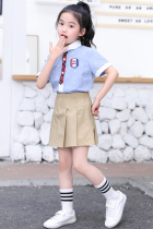 Kindergarten garden uniform summer clothes new childrens class uniform primary school uniform summer suit childrens day graduation photo