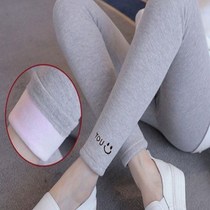 Pregnant woman autumn winter clothing with underpants fashion and body adjustable in pregnancy plus suede thickened silver suede cotton outwear cotton trousers