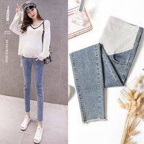 Pregnant Woman Pants Spring Dress Pregnant Woman Jeans 90% Pants Pregnant Woman Tobelly Jeans Outwear Casual Little Feet Outwear Pants