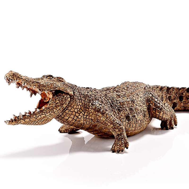 schleich德国思乐动物模型鳄鱼14736仿真儿童塑胶玩具现货