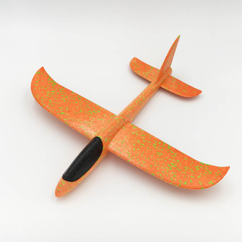 泡沫飞机手抛飞机玩具 儿童户外亲子互动玩具模型网红回旋滑翔机