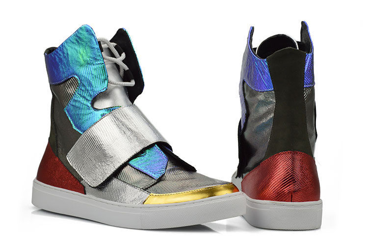 韩版时尚潮流男士高帮男鞋个性嘻哈街舞跳舞鞋子男歌手dj演出鞋潮