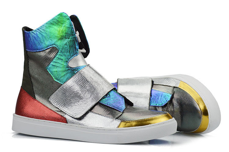 韩版时尚潮流男士高帮男鞋个性嘻哈街舞跳舞鞋子男歌手dj演出鞋潮