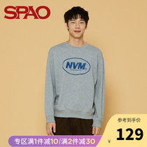 SPAO mens letter printing pullover sweater casual Korean version of the new spring fashion SPMW94TH12