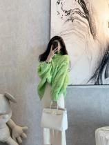 Autumn and winter 2020 new female small fragrant wind fried street age temperament light mature wind sister sweater skirt two-piece set