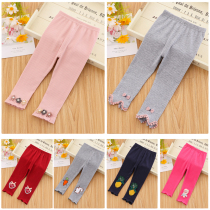 Girls underpants spring slim child long pants outside wearing 1-2-3-year-old 4 baby spring and autumn female baby girl pants