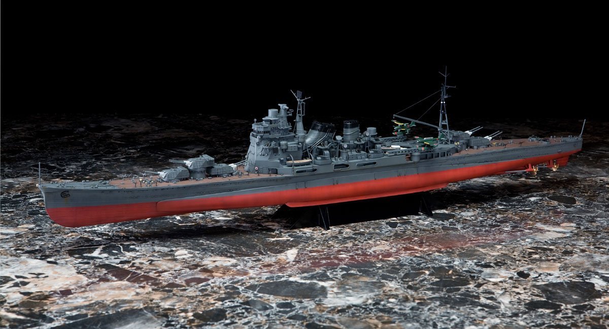 青岛文化教材社 1/350 舰队 钢鉄舰 重巡洋舰 爱宕 1944 手办日版