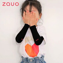 South Korea zauo sunscreen ice silk sleeves summer gloves arm sleeves cold sleeves men and women driving