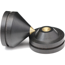 6 sets of Yuncaifang T2 brass head ebony fever HIFI audio shock-absorbing foot nails 33mm self-adhesive type