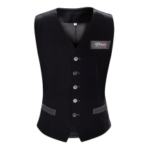 Modern dance small horse clip national standard dance training uniform Waltz practice Waltz suit vest Ballroom Dance Velvet square dance