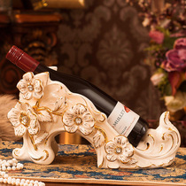 Mingla European red wine rack creative modern plum wine shelf ceramic ornaments fashion simple red wine bottle rack