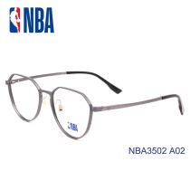 NBA3502 alloy glasses frame neutral Business full frame box retro literature seven days super light texture