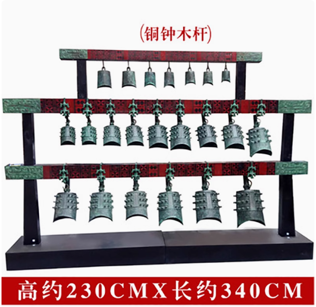 定製青銅器曾侯乙編鐘、編磬古典中式仿古擺件演奏樂器拍戲影視用