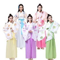 Han and Tang clothing Hanfu Ancient clothing Hanfu Womens regular Quzhan Hanfu improved Tang clothing Hanfu performance clothing