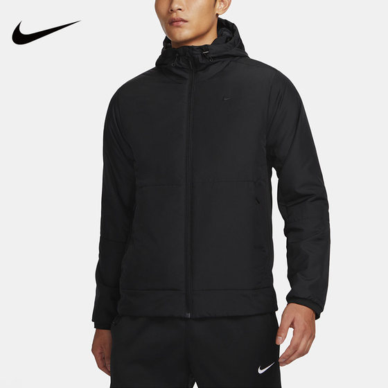 Nike Nike men's warm jacket hooded loose plus cotton and cotton sports casual cotton clothing FB7545-010 Nike Nike men's warm jacket hooded loose plus cotton and cotton sports casual cotton clothing FB7545-010