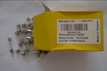 Imported BUSS fast glass fuse glass fuse tube BK AGC 1 8A 125MA 250V 6*32