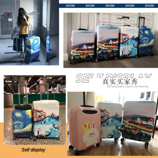 Elastic suitcase cover trolley case dust cover suitcase protective cover 20/22/24 ນິ້ວ 26 ນິ້ວ 28 ນິ້ວ 30 ນິ້ວ