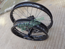 High race cross-country motorcycle Huayang drum core 12 14 17 inch steel wire wheel hub assembly C disc steel ring