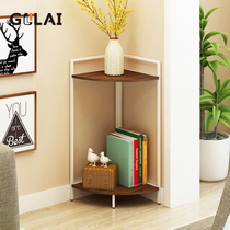 Corner corner shelf Bedroom Living room Kitchen Floor-to-ceiling corner Decorative flower rack Fan-shaped corner wall storage rack