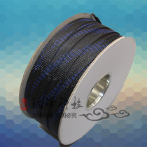 Black blue high quality nylon woven mesh tube shock absorber expansion tube PET telescopic woven mesh snake leather mesh insulation protection line