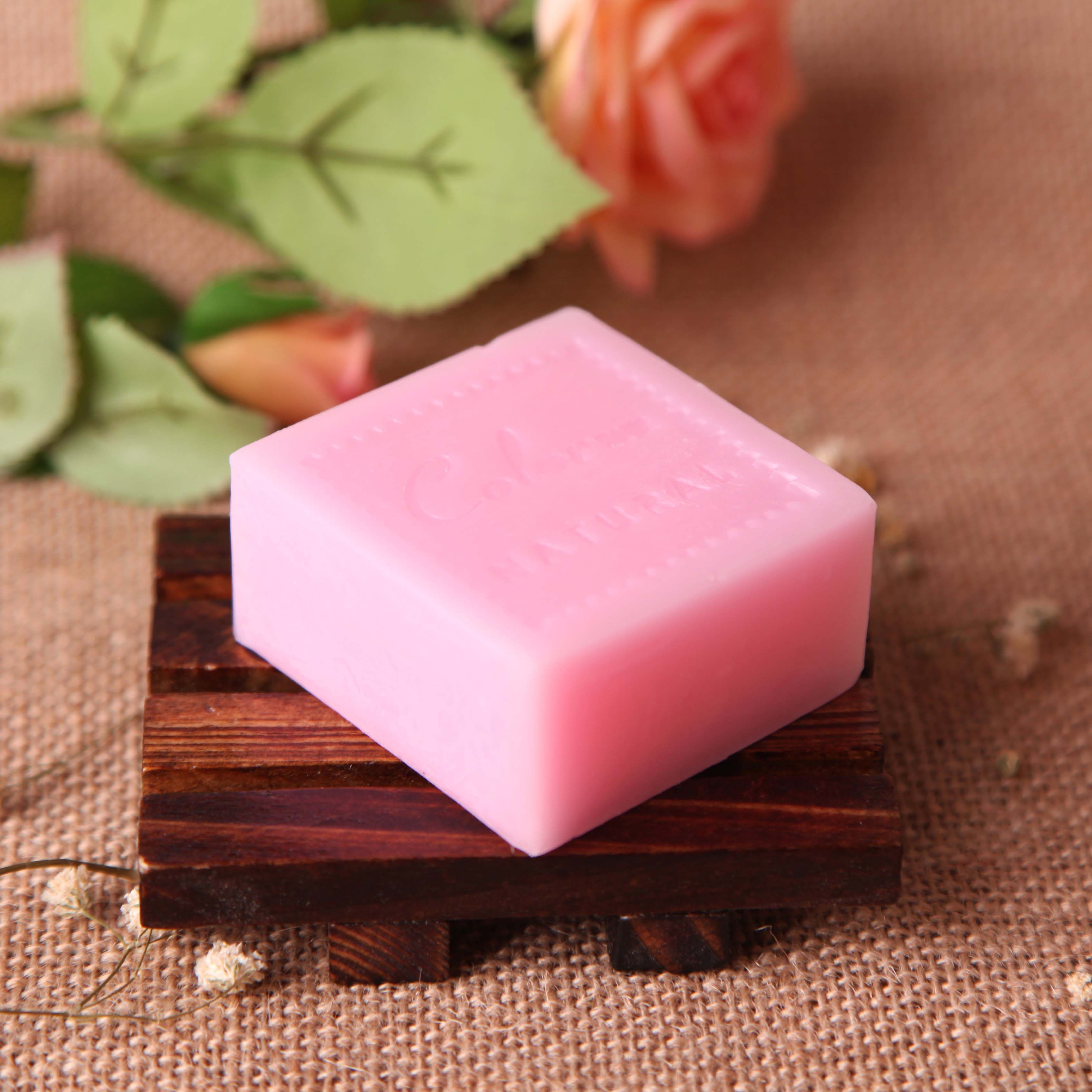 彩变 玫瑰手工皂精油皂去黑头洗面洁面皂控油祛痘山羊奶洗脸皂