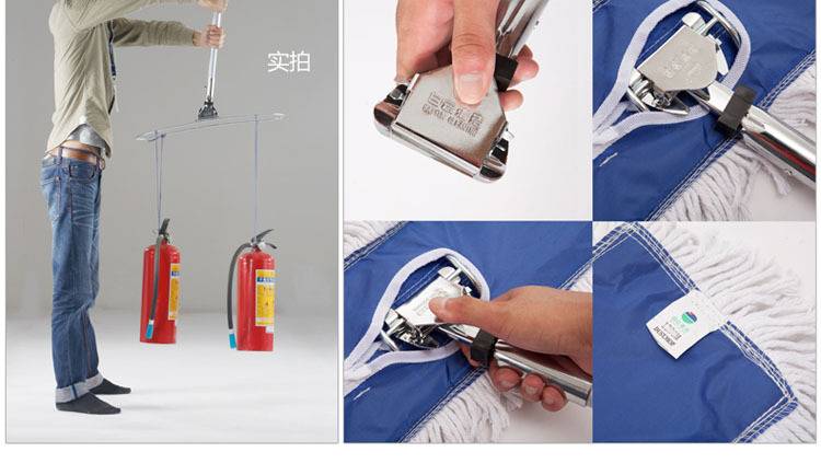 铝合金伸缩杆地板尘推 平板拖把吸水地拖 40 60 90 110cm2套包邮