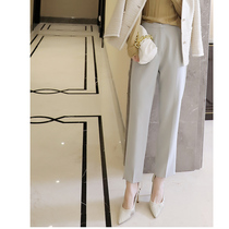 Comes with PS effect knock thin Morandi color drop anti-wrinkle 9 points pipe pants autumn women