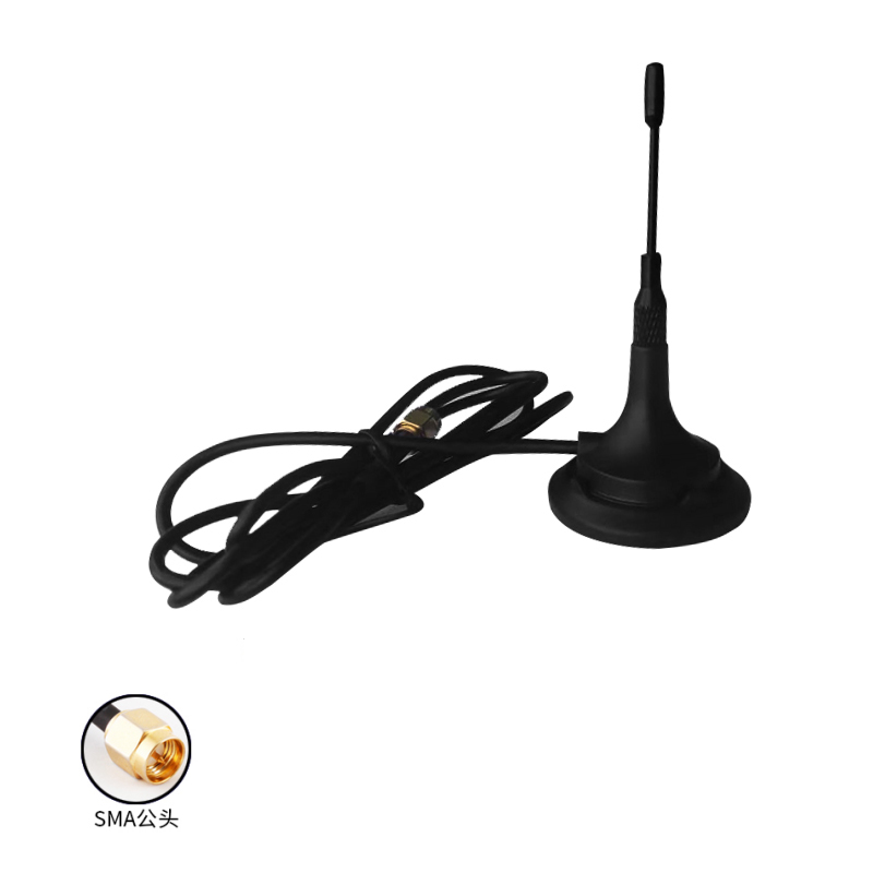 at3 suction cup with magnetic detachable antenna gain 4dbisma male / female connector vehicle external antenna
