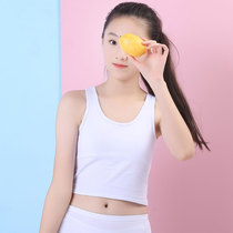 With chest pad back heart female development period girl underwear Summer girls girls thin section junior high school students student sling one piece