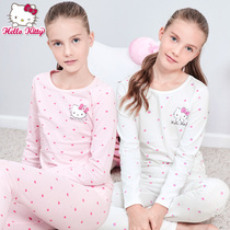 Girls underwear set Pure cotton autumn and winter children cotton girls spring and autumn girls autumn clothes autumn pants warm two-piece set