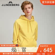 JLINDEBERG Gold Lindberg spring cotton embroidery sports hooded breathable long-sleeved sweater mens trend