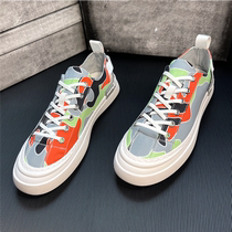 Korean version of mens shoes canvas shoes in the summer of 2021 new mens shoes trend wild sports casual low-top board shoes