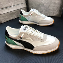 Tide brand white shoes mens 2021 summer new breathable wild leather mens casual sports canvas shoes mens shoes