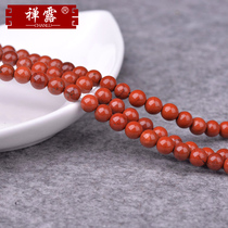 Zen Du Warring States red stone scattered beads crystal beads semi-finished DIY beads with bead bracelet necklace accessories