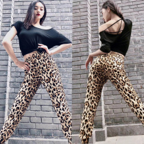 MIU DANCE Latin dance clothes with slanted shoulders and open back a variety of wears daily versatile BAO WEN pants slim and long legs