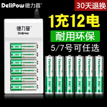 Delipu No 5 rechargeable battery can charge 5 No 7 each 6 toy remote control mouse universal charger set