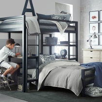 Elevated bed Multi-functional mother and child bed bunk bed Wrought iron bed Student high and low bed bed under the table Small apartment bunk bed