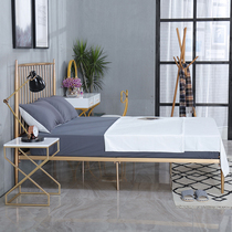 Nordic Gold double bed Modern simple single bed 1 5 meters 1 8 meters Wrought iron bed Princess bed Iron frame bed