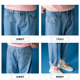 Summer long pants Men Korean wave of brand boys nine hole wide leg jeans men loose straight pants dad Summer long pants Men Korean wave of brand boys nine hole wide leg jeans men loose straight pants dad