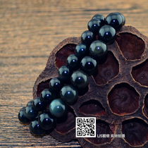 National natural crystal hand string female exquisite black gold black Yaoshi Kaiyun male black beads ward off evil spirits and keep peace